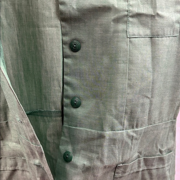 Vintage Girl Scouts Green Uniform Dress Girls Size 8 1/2 Retro - Picture 6 of 10